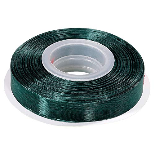 Lkitty Cinta de organza de gasa de 13mm x 45metros/rollo,fibra de poliéster-(Abeto)