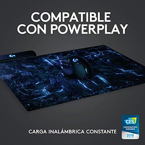 Logitech G502 LIGHTSPEED Ratón Gaming Inalámbrico, Captor HERO 25K, 25,600 DPI, RGB, Peso Reducido, 11 Botones Programables, Batería Larga Duración, POWERPLAY-compatibile, PC - Negro
