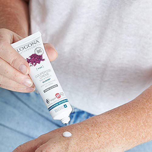 logona Natural cosmético Coupe Rose Crema Día & Noche, mejora la Tarro paredes & Aumenta la fuerza de sujeción, con el Agente activo silidine® exclusiva, Vegano), 30 ml