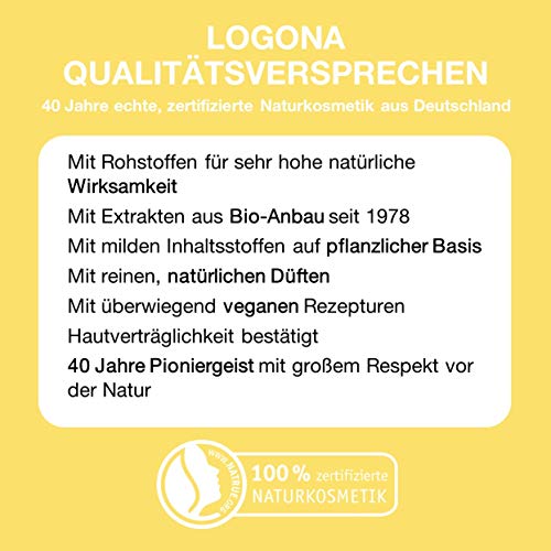 LOGONA Naturkosmetik Espuma de volumen de cerveza y miel orgánico, aporta un rebote vivo al cabello fino y liso, volumen óptimo, 150 ml