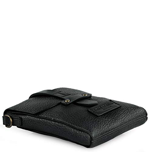 Lois - Bolso de Mujer Bandolera de Hombro pequeño para móvil. Piel ecológica Eco-Piel Eco-Friendly, Ideal para Diario Paseo o Compras 308221, Color Negro