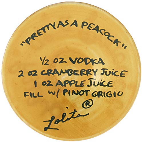 Lolita, Copa de vino con dibujos de pavos reales, Enesco