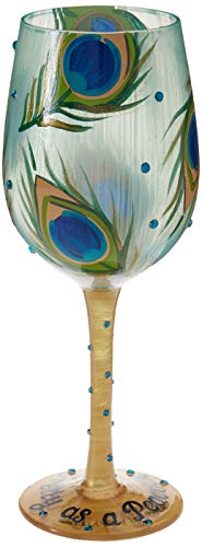 Lolita, Copa de vino con dibujos de pavos reales, Enesco