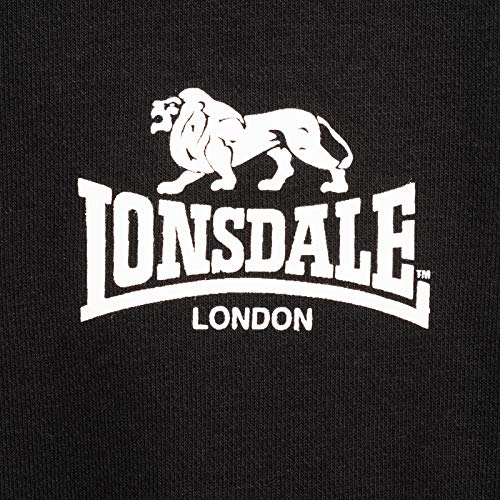 Lonsdale Sudadera para Hombre Longridge Negro M