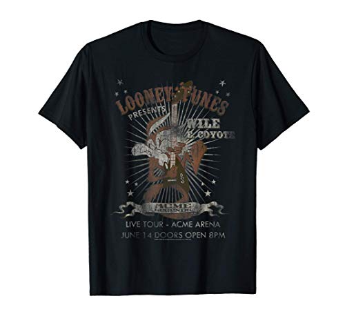 Looney Tunes Wile E Coyote Guitar Camiseta