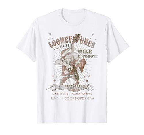 Looney Tunes Wile E Coyote Guitar Camiseta
