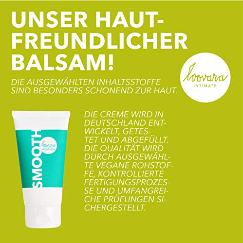 Loovara BÁLSAMO AFTER SHAVE para hombre (50ml) | para la piel irritada después del afeitado | con pantenol, manzanilla y glicerina | cuidado íntimo, previene el vello encarnado en la zona genital