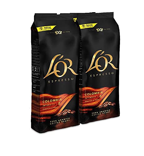 L'OR Café Grano Colombia - 4 paquetes de 500gr (2000gr)