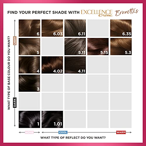 L'Oreal Excellence Permanent Hair Colour 6 Natural Light Brown