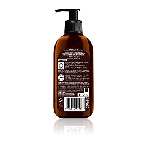 L'Oréal Men Expert - BarberClub - Nettoyant 3 en 1 Barbe Visage Cheveux Homme - À L'Huile Essentielle de Bois de Cèdre - 200 ml