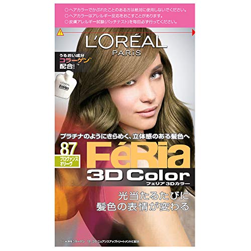 L'Oreal Paris Hair Color Feria 3D Color # 87 Provence Olive Matte Brown