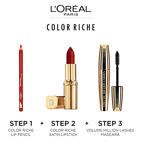 L'Oréal Paris Make-up designerColor Riche - 231 Sepia - Lipstick barra de labios Carne Brillo - Barras de labios (Carne, Sepia Silk, Hidratante, #ae7361, Brillo, Francia)