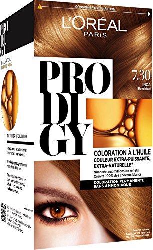L'Oréal Paris Prodigy color permanente de la pintura de oro Rubio Sin Amoniaco 7.3