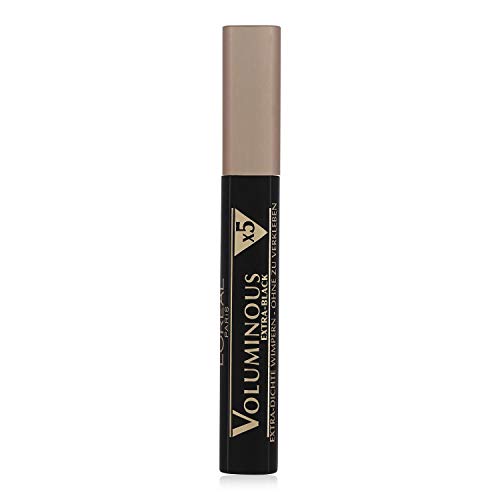 L’Oréal Paris Voluminous 5x máscara de pestañas - Máscaras de pestañas (Negro, Voluminizadora, Mujeres, Intenso, 16 mm, 16 mm)