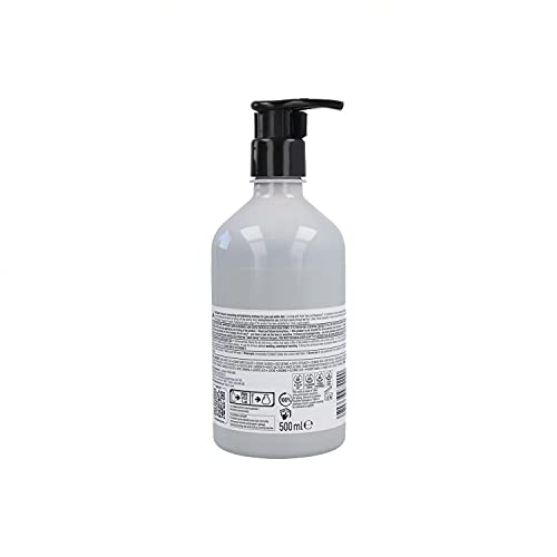 L’Oréal Professionnel | Champú Neutralizador para cabellos grises, blancos o rubios claros, Silver, SERIE EXPERT, 500 mL