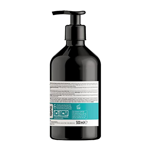 L’Oréal Professionnel | Champú neutralizante de tonos rojizos, Para cabello castaño oscuro o negro, Textura cremosa con pigmentos verdes, Chroma Crème, SERIE EXPERT, 500 ml