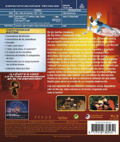 Los increíbles [Blu-ray]