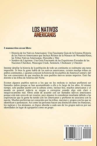 Los Nativos Americanos: Una Guía Fascinante sobre la Historia de los Nativos Americanos y el Camino de las Lágrimas, Incluyendo Tribus como las Naciones Cherokee, Creek, Seminola y Choctaw