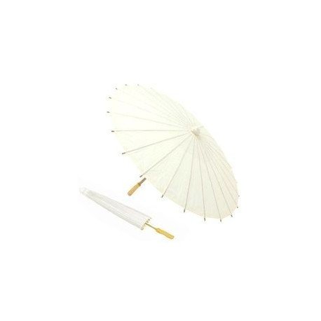 Lote de 10 Parasoles Papel Bambú Bodas - Sombrillas Chinas Baratas Amazon Dónde Comprar (Envío Gratis desde España) (Marfil)
