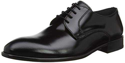 Lottusse L5881, Zapatos de Cordones Derby Hombre, Negro (Slimer Negro 000), 43.5 EU
