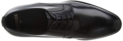 Lottusse L5881, Zapatos de Cordones Derby Hombre, Negro (Slimer Negro 000), 43.5 EU
