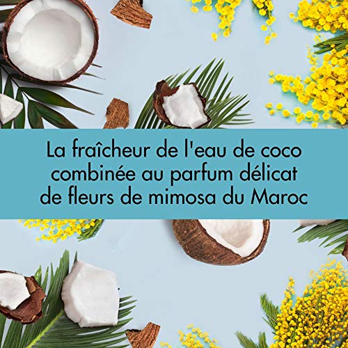 Love Beauty & Planet Gel Douche Femme Vegan Pluie Rafraîchissante, Eau de Coco et Fleur de Mimosa, Formule pour tous Types de Peaux Certifié Vegan 400ml