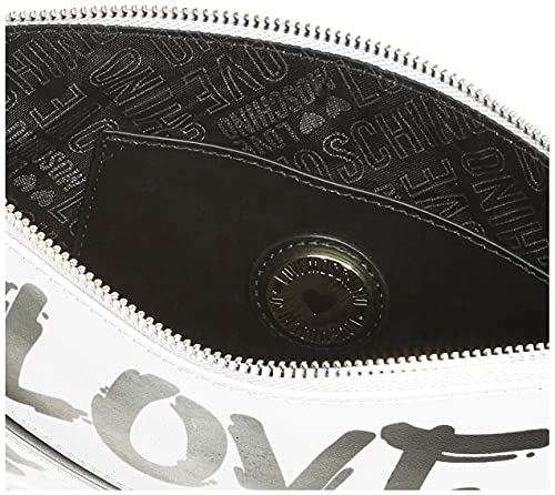 Love Moschino, Borsa A Spalla, Collezione Estate Bolso de hombro, colección Primavera Verano 2021 para Mujer, Color blanco, Talla única