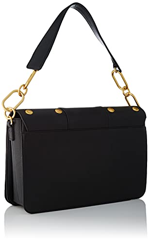 Love Moschino Borsa a Spalla da Donna, Bolso de Hombro para Mujer, colección otoño-Invierno 2021, Negro, Talla única