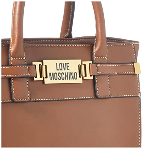 Love Moschino Colección Otoño Invierno 2021, Bolso de Hombro para Mujer, Cuero, Talla única