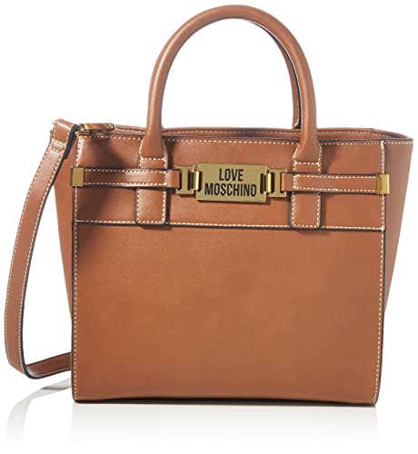 Love Moschino Colección Otoño Invierno 2021, Bolso de Hombro para Mujer, Cuero, Talla única