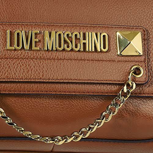 Love Moschino Colección Otoño Invierno 2021, Bolso de Hombro para Mujer, marrón, Talla única