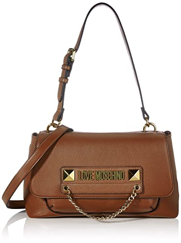 Love Moschino Colección Otoño Invierno 2021, Bolso de Hombro para Mujer, marrón, Talla única