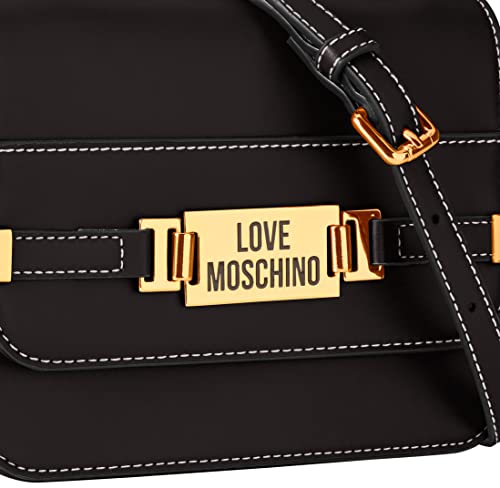 Love Moschino Collezione Autunno Inverno 2021, Bandolera para Mujer, Negro, Talla única