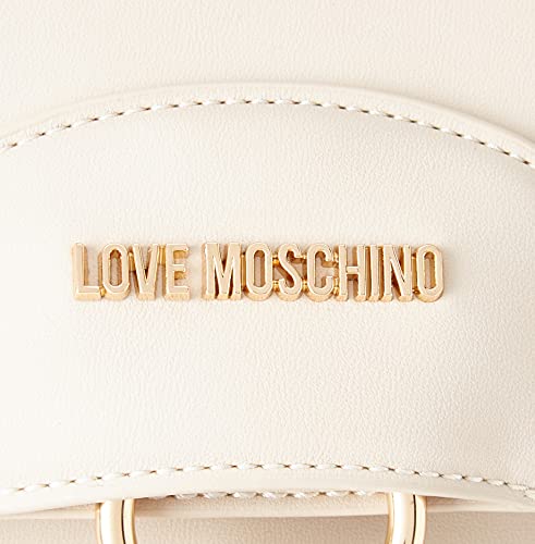 Love Moschino Collezione Autunno Inverno 2021, Mochila para Mujer, Bianco, Talla única