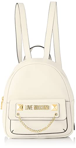 Love Moschino Collezione Autunno Inverno 2021, Mochila para Mujer, Bianco, Talla única