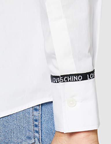Love Moschino Hemd Bluse, Optical White, 40 para Mujer