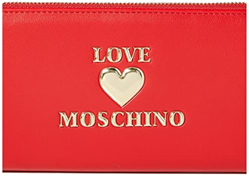 Love Moschino JC5632PP0BKA0500, Billetera para Mujer, Rojo, Normale