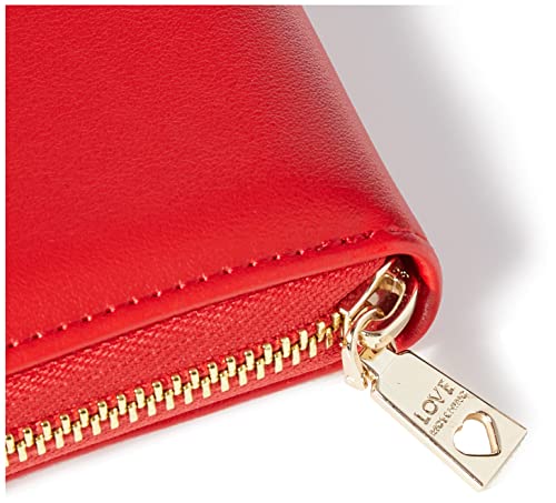 Love Moschino JC5632PP0BKA0500, Billetera para Mujer, Rojo, Normale