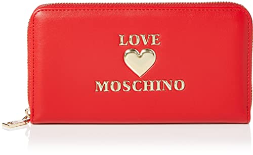 Love Moschino JC5632PP0BKA0500, Billetera para Mujer, Rojo, Normale