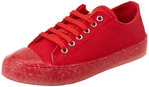 Love Moschino Sneakers Recycle, Zapatillas Deportivas Mujer, Rojo, 35 EU
