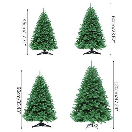 LTCTL Decoratieve Boom Vestido de Árbol de Navidad Especial Mini Árbol de Navidad Artificial Cifrado Verde del Árbol de Navidad hasta kerstboom (Color : Green, tamaño : 60cm)