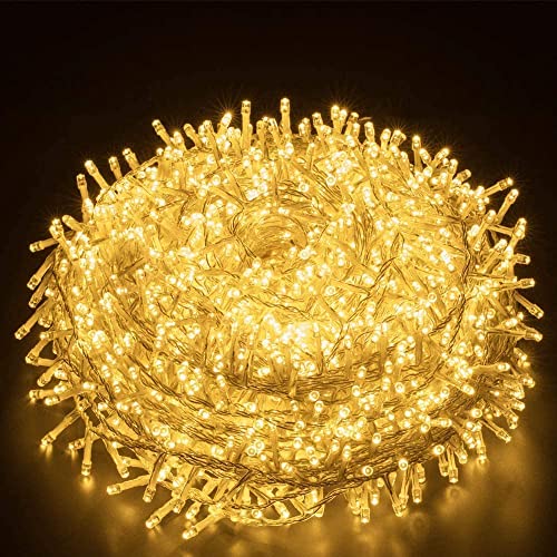 Luces Navidad Exterior, Elegear 100M 1000 LEDs Guirnalda Luces Exterior, IP44 Impermeable Luces Navidad, Guirnalda Decoracion con 8 Modo para árboles de Navidad, Fiestas, Jardines,Casa