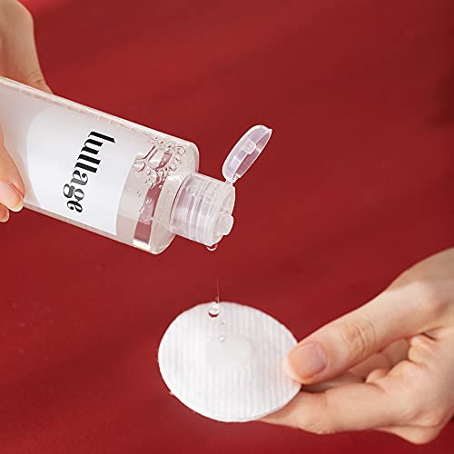 LULLAGE Agua Micelar Desmaquillante y Limpiadora Facial Piel Mixta - Grasa, 200 ml | Tratamiento VEGANO y Natural | Solución Micelar Purificante, Combate la Polución en la Piel, Re-move Bubbles