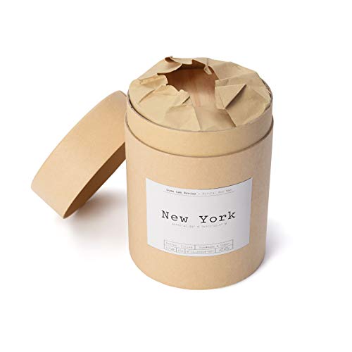 Lumaland Luma Lab Vela Perfumada City - Nueva York - Recuerdos de tu Lugar Favorito en Casa - 100% Cera de Soja - Vegana, Sostenible y Elegante - Aroma de Vainilla, Manzana y Frambuesa