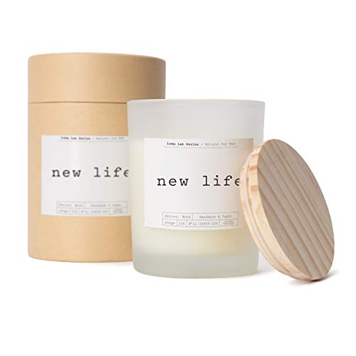 Lumaland Luma Lab Velas Perfumadas Moods - Nueva Vida - Fragancias para Cada Ocasión - 100% Cera de Soja - Sostenible, Elegante y Vegana - Aroma de Vainilla y Sándalo