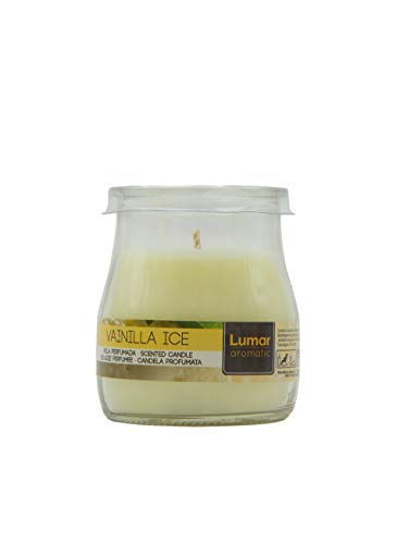 Lumar - Juego de 12 Velas perfumadas Decorativas en Vaso 7 X 6cm. (3 Frutas del Bosque, 3 Canela en Rama, 3 Vainilla Ice, 3 Dulce de Coco)
