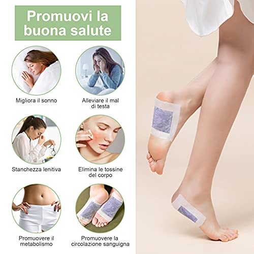 LUNEKUCK Parches Desintoxicantes Para Pies Parches Detox Para Pies Parches Para Pies 100% Natural Parche de Desintoxicación Pies Alivia Dolor Elimina Toxina Mejora Sueño Salud 30 Unidades de Lavanda