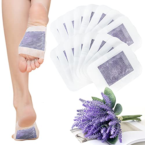 LUNEKUCK Parches Desintoxicantes Para Pies Parches Detox Para Pies Parches Para Pies 100% Natural Parche de Desintoxicación Pies Alivia Dolor Elimina Toxina Mejora Sueño Salud 30 Unidades de Lavanda