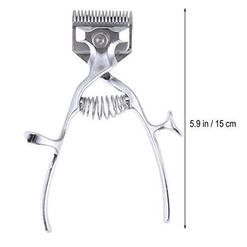 Lurrose Clipper de pelo manual, cortador de pelo de la mano, no eléctrico, de poco ruido