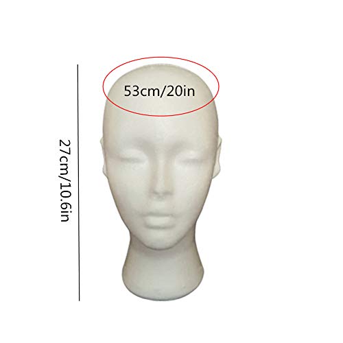 LYsng Cabeza De Maniqui Multifuncional Cabeza Maniqui Profesional Maniqui Cabeza para Maquillaje Entrenamiento De Masaje Práctica Fabricación De Pelucas Sombreros
